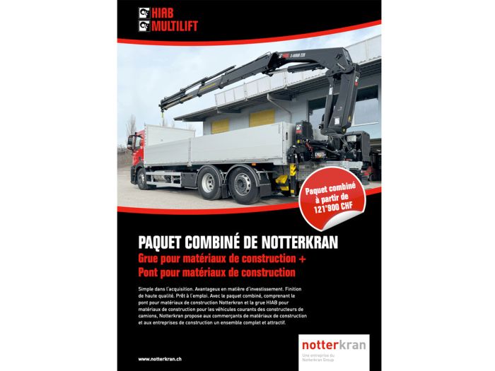 Paquet combiné de Notterkran à partir de 121'900 CHF