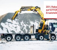 EFFER Kranlösungen - 20% Ersatzteilrabatt